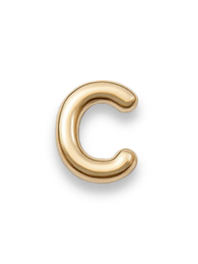 Gold Letter Slide Charms