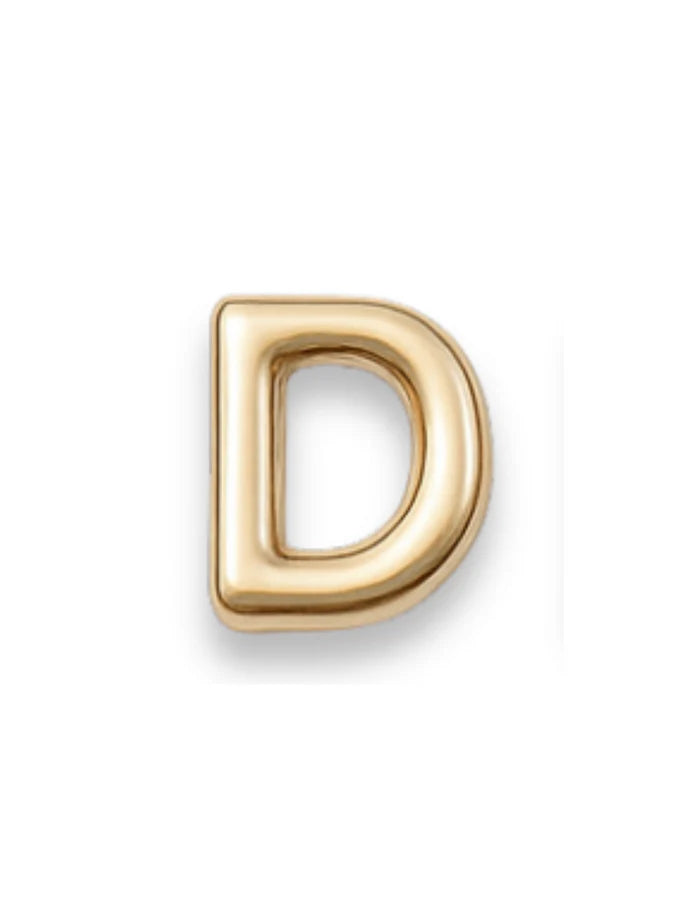 Gold Letter Slide Charms