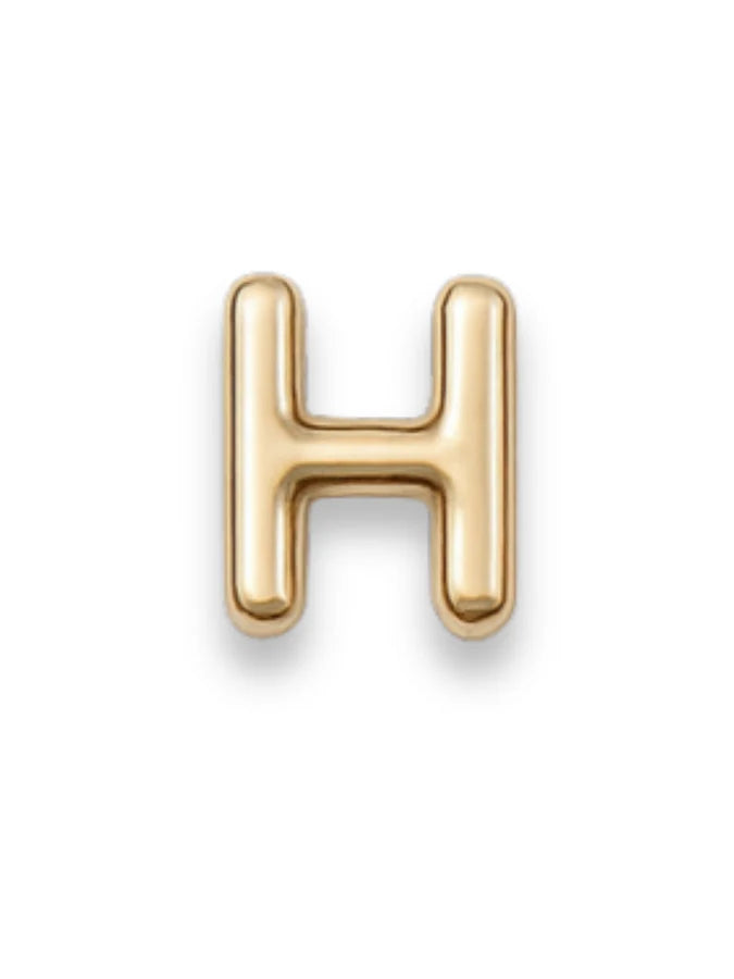 Gold Letter Slide Charms