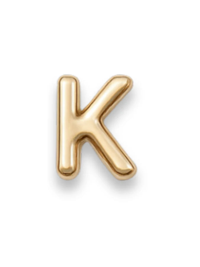 Gold Letter Slide Charms
