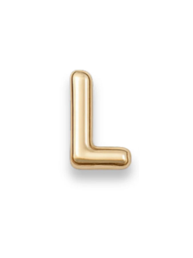 Gold Letter Slide Charms