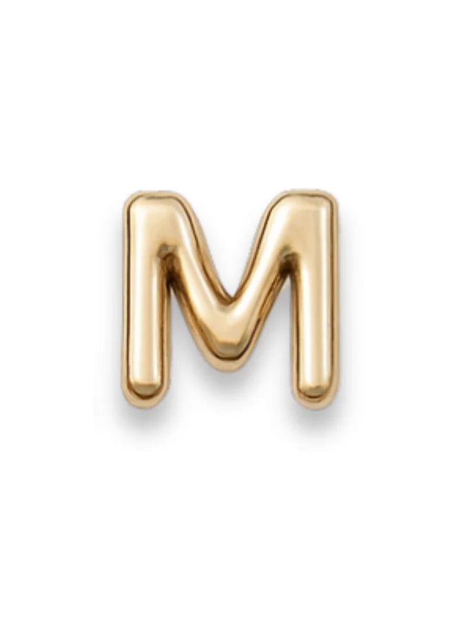 Gold Letter Slide Charms