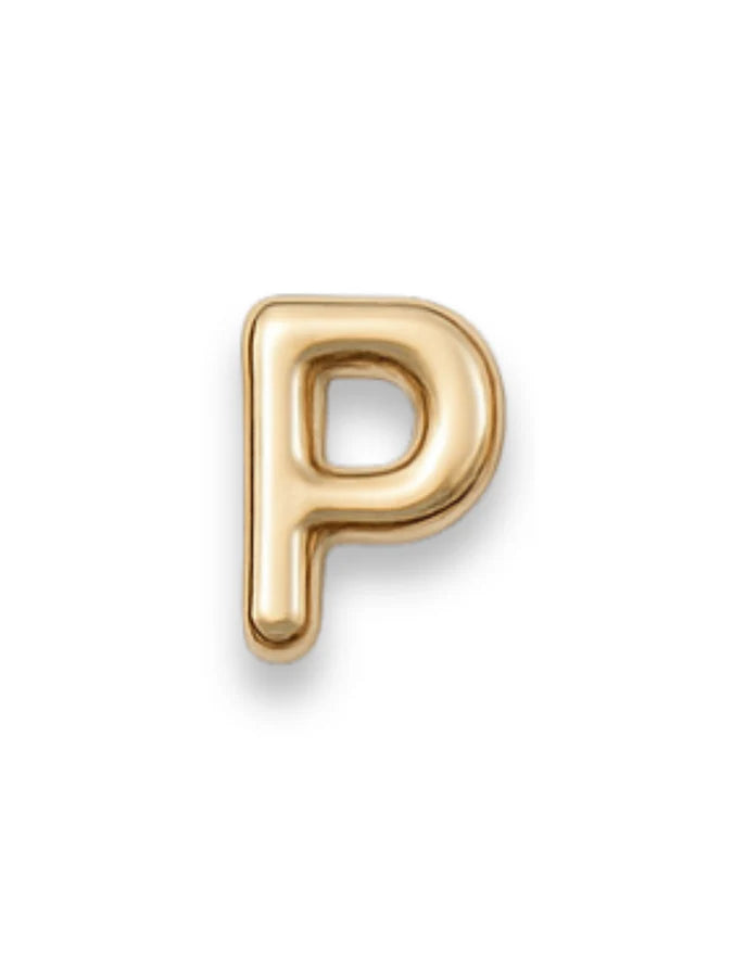 Gold Letter Slide Charms