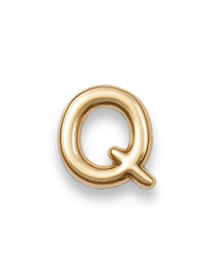 Gold Letter Slide Charms