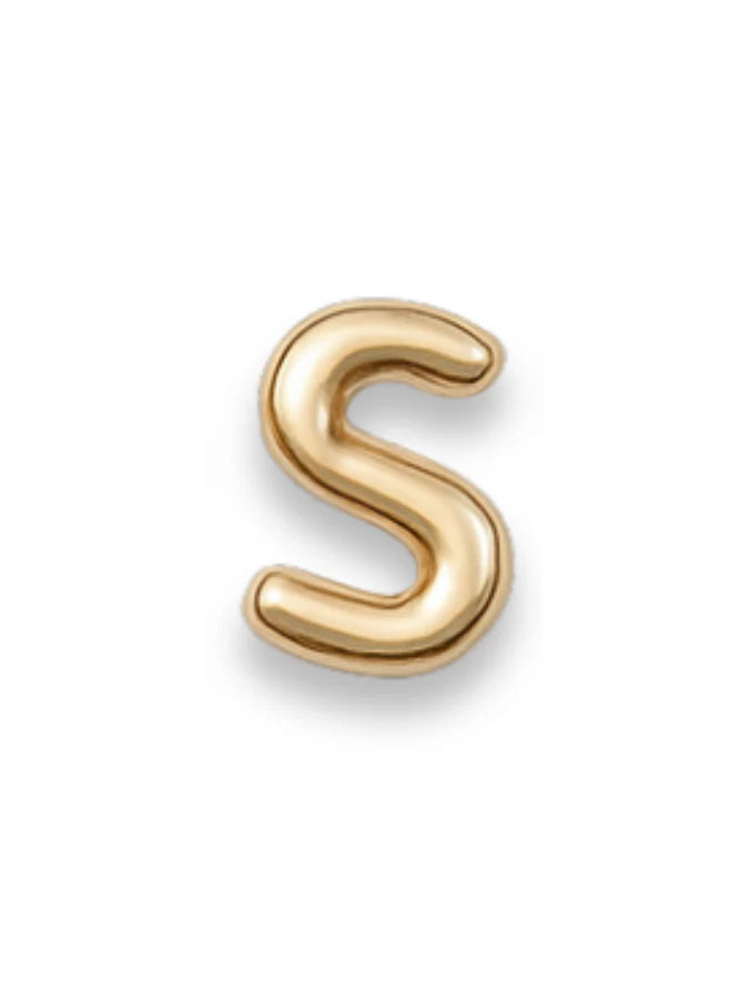 Gold Letter Slide Charms