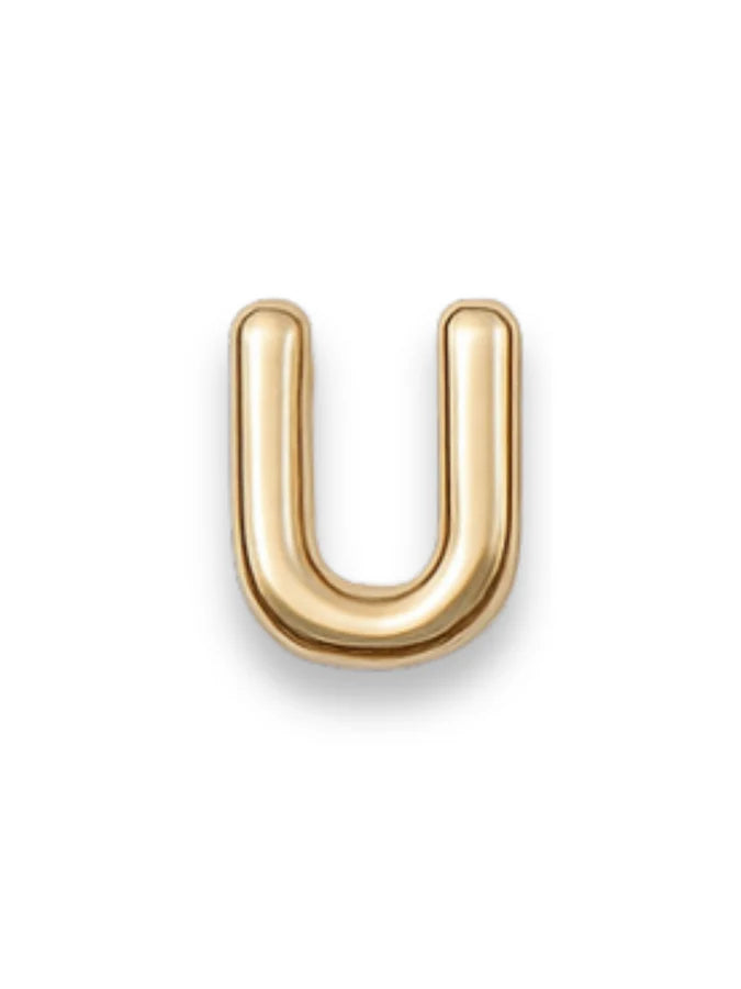 Gold Letter Slide Charms