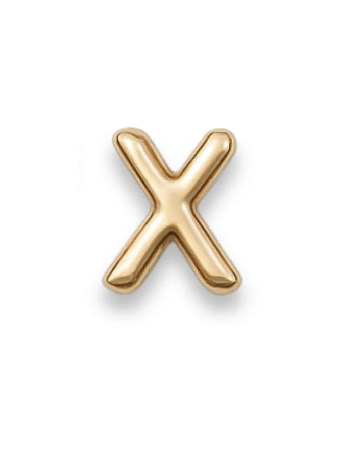 Gold Letter Slide Charms