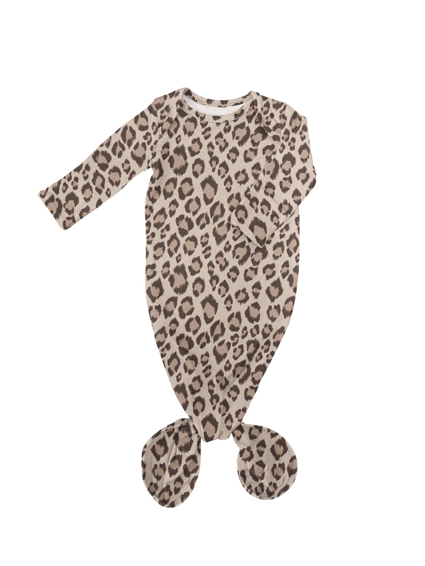 Knotted Gown - Classic Leopard