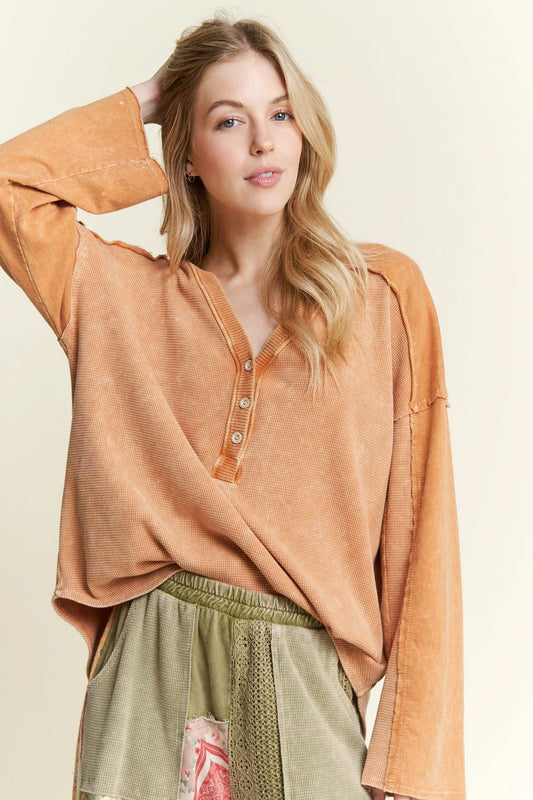 Honeywash Button Henley