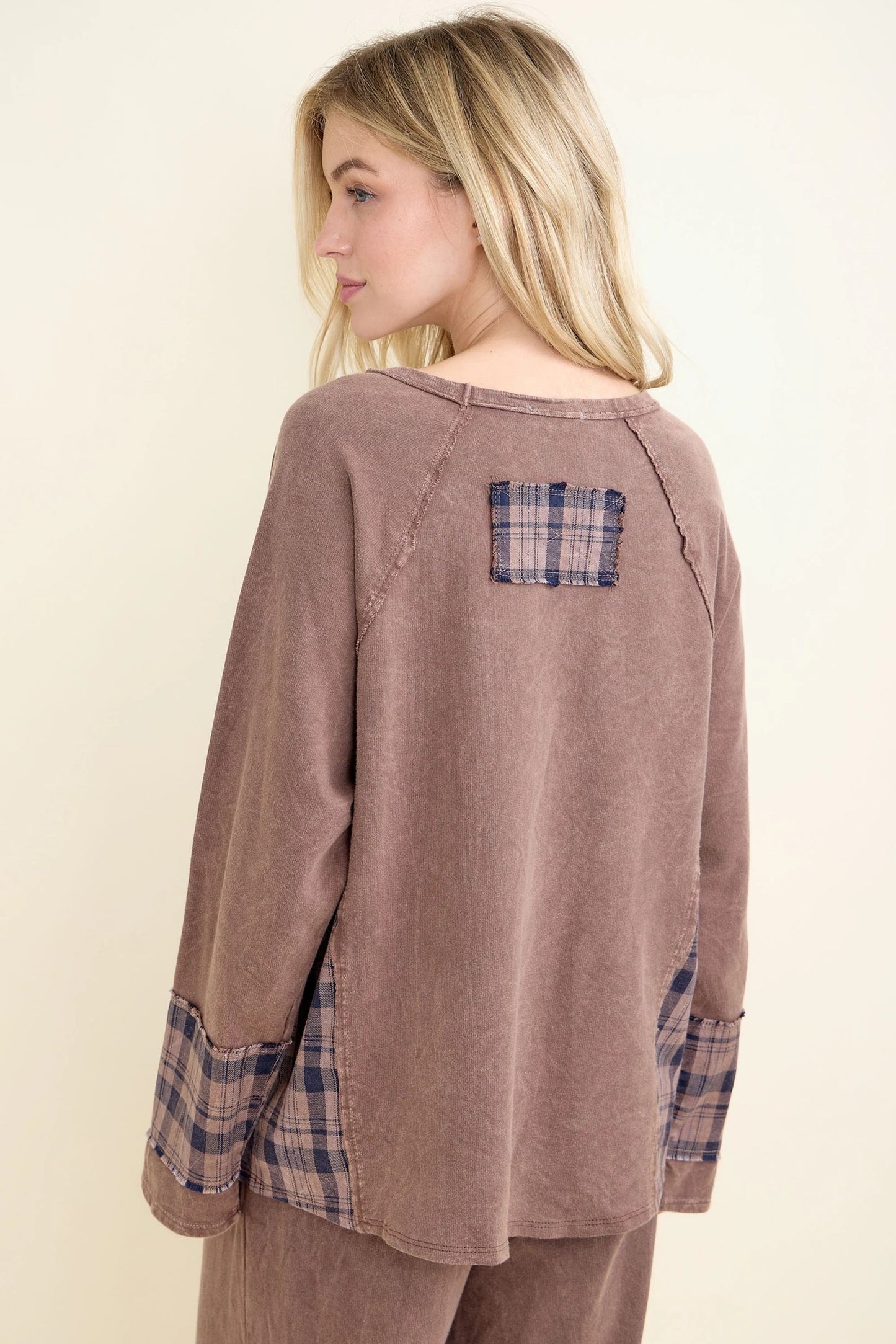 Worn & Starred Plaid Top