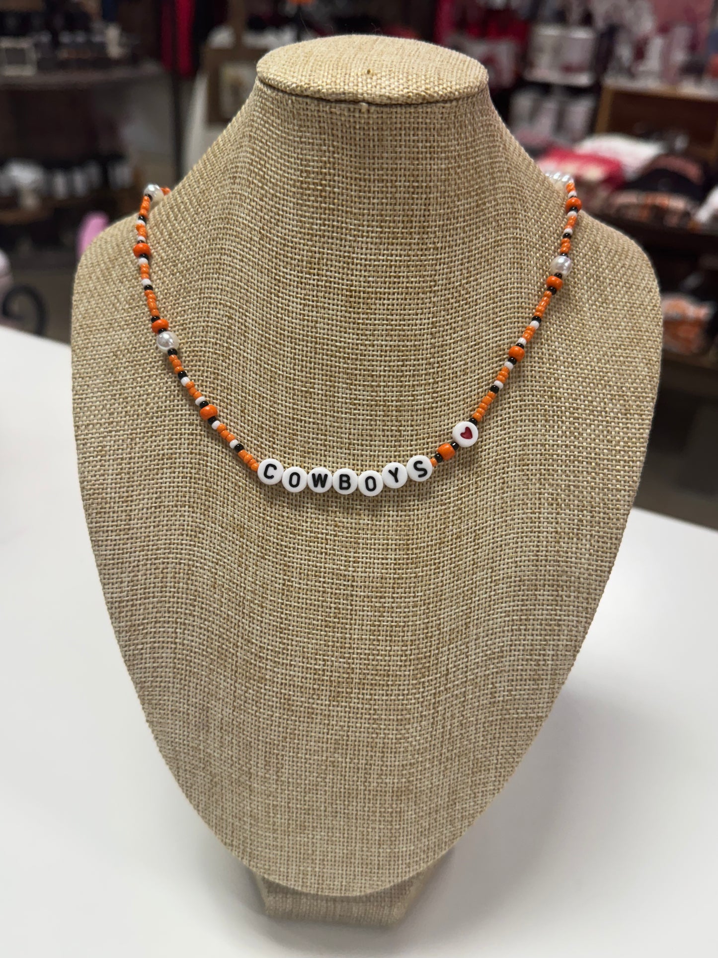 All- Star Beaded Necklace Cowboys
