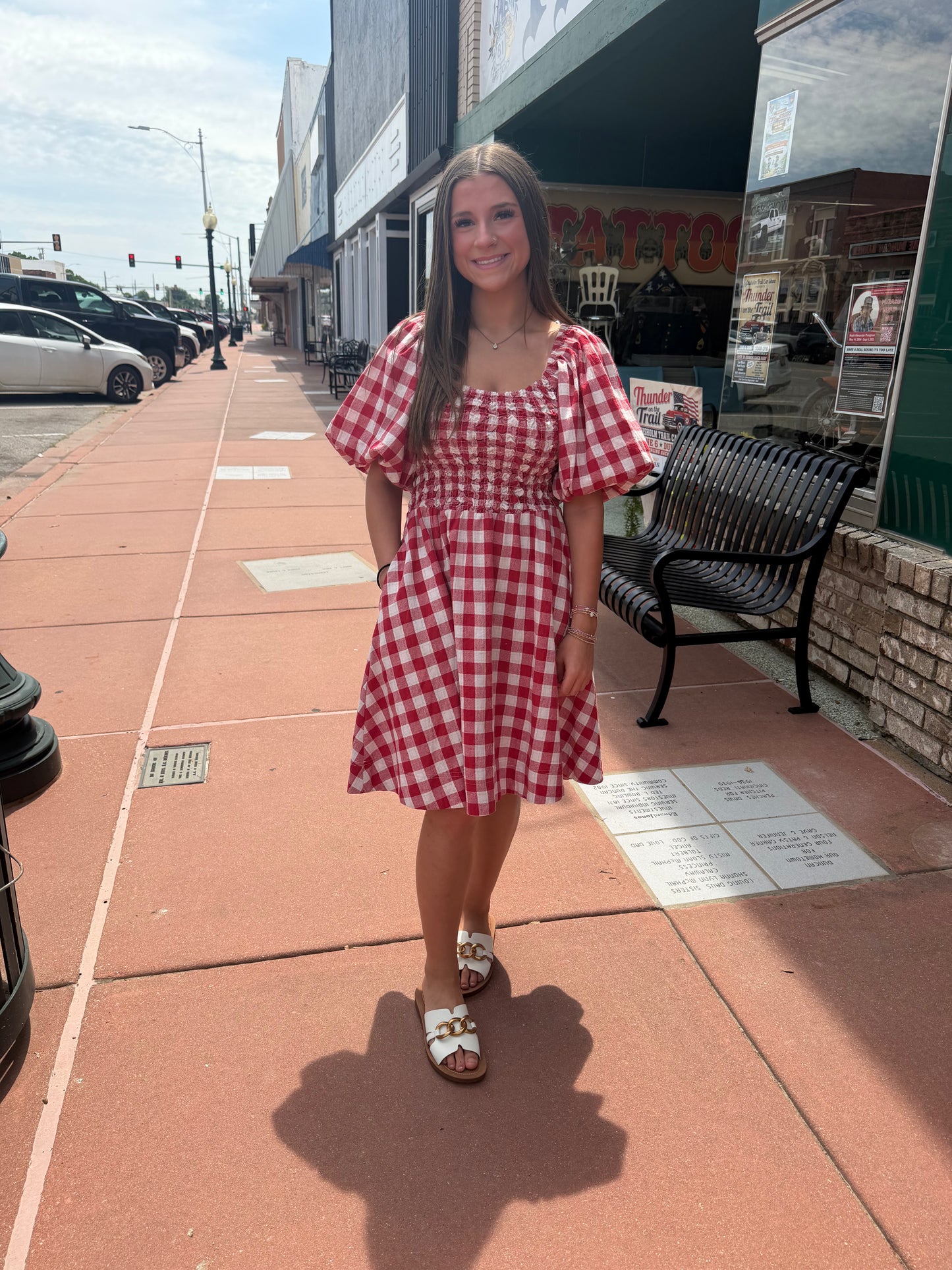 Sweetheart Gingham Dress