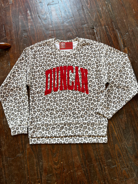 Leopard School Sweatshirt