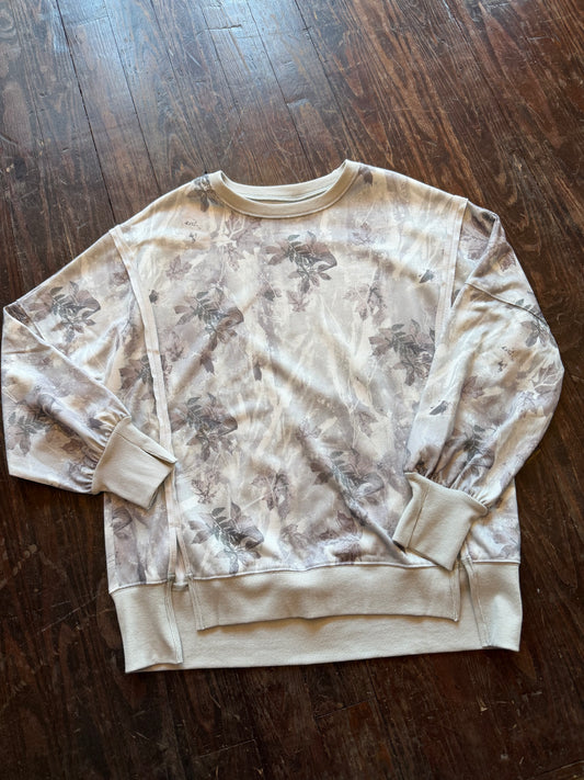 Gray Leafy Camo Sweatshirt