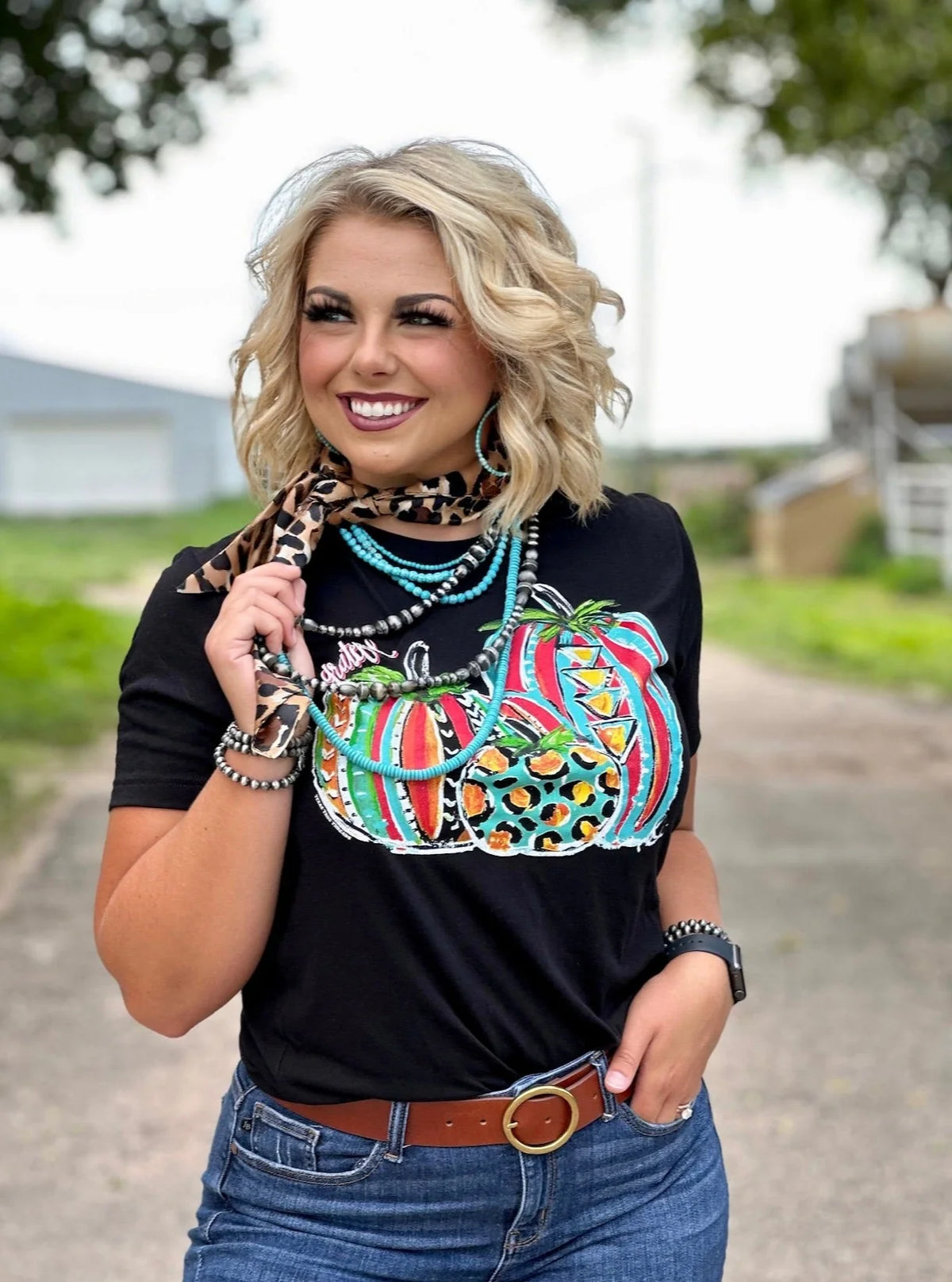 Callie Ann Stelter Trio of Pumpkins Tee