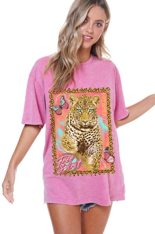 Free Spirit Dreamer Leopard Tee