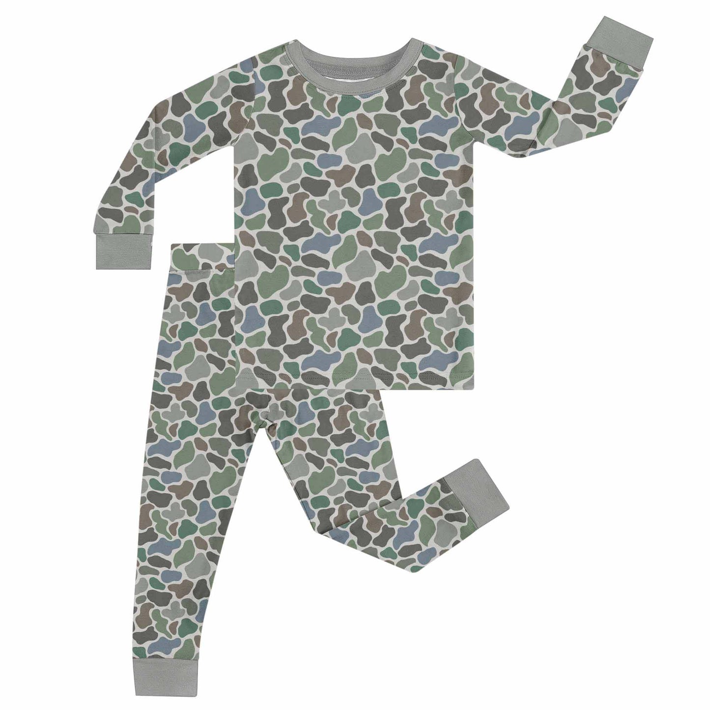 LS Shirt/Pants 2 Pc PJs - Pebble Camo