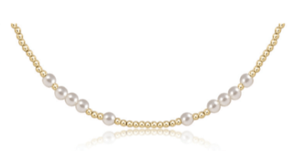 15" Choker Hope Unwritten - 4mm Pearl