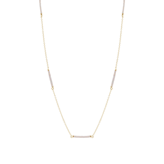 15" Choker Simplicity Chain Gold - Hope Bliss - Silky White