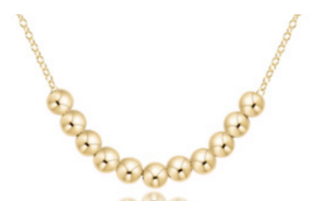 16" Necklace Gold - Classic Beaded Bliss