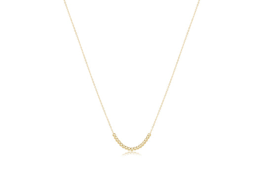 16" Necklace Gold - Beaded Bliss Small Gold