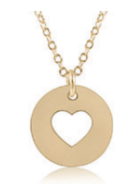 16" Necklace Gold - Love Gold Disc.
