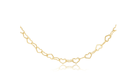 17" Choker Love Chain - Gold