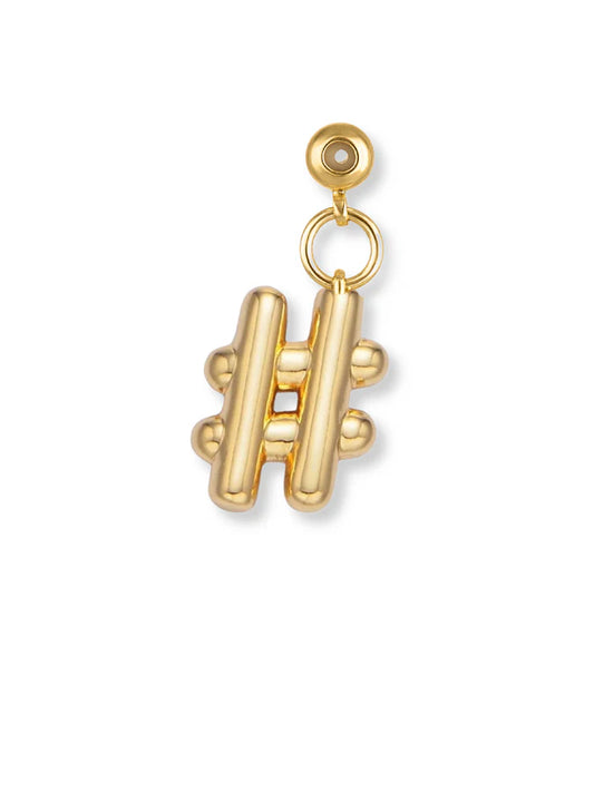 Number Symbol Grip Charm