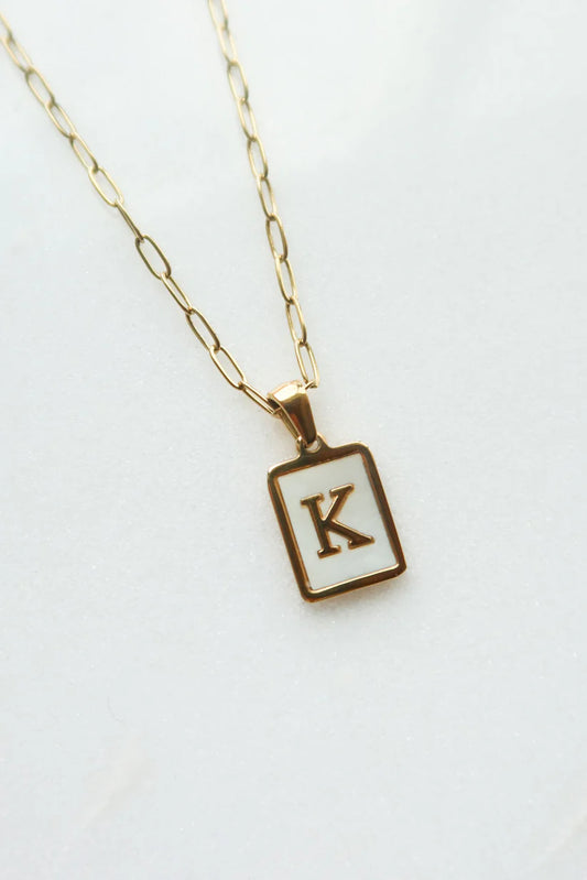 Ocean Drive Initial Necklace