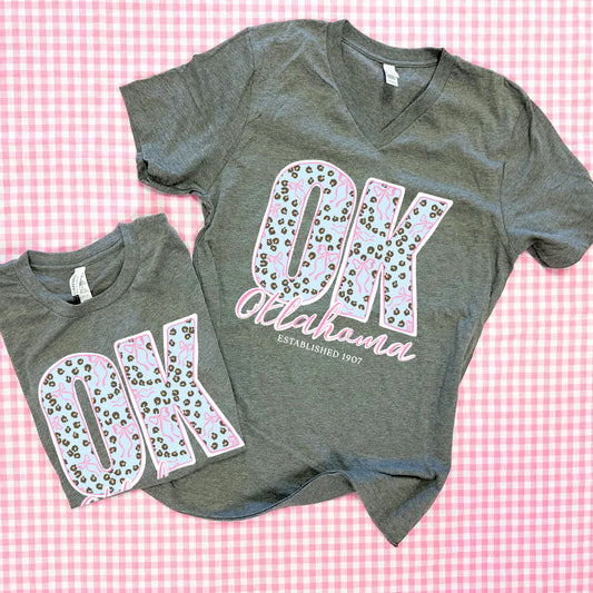 OKLAHOMA 2026: OK Chambray Leopard & Bows