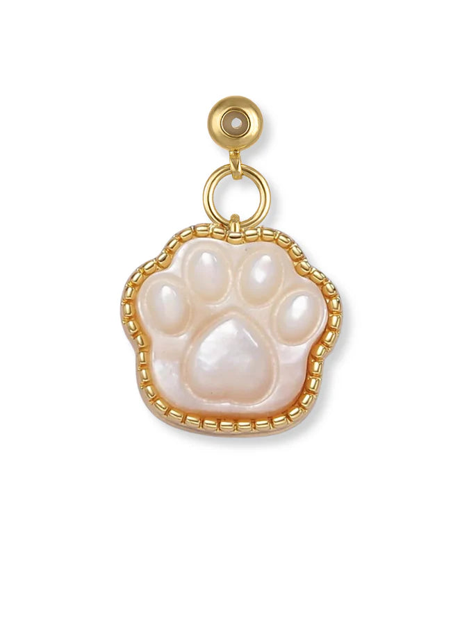 Pearl Paw Grip Charm Gold