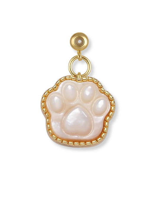 Pearl Paw Grip Charm Gold
