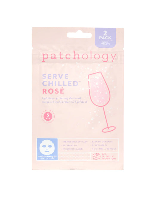 Served Chilled Rosé Sheet Masque - 2 Pack Resealable