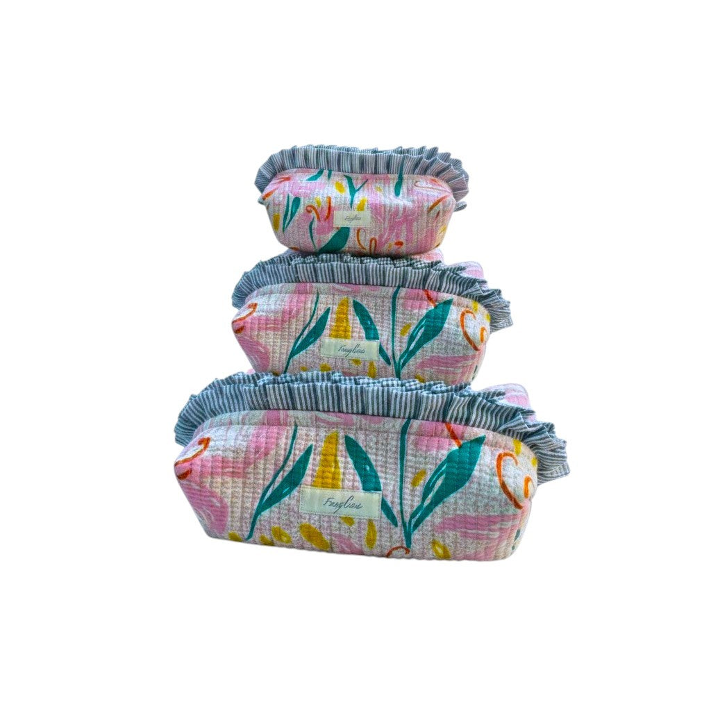 TOILETRY SET RUFFLE GARDEN PARTY
