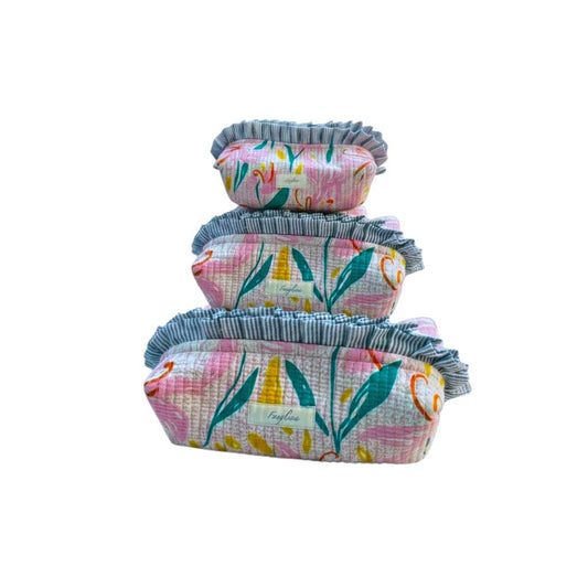 TOILETRY SET RUFFLE GARDEN PARTY