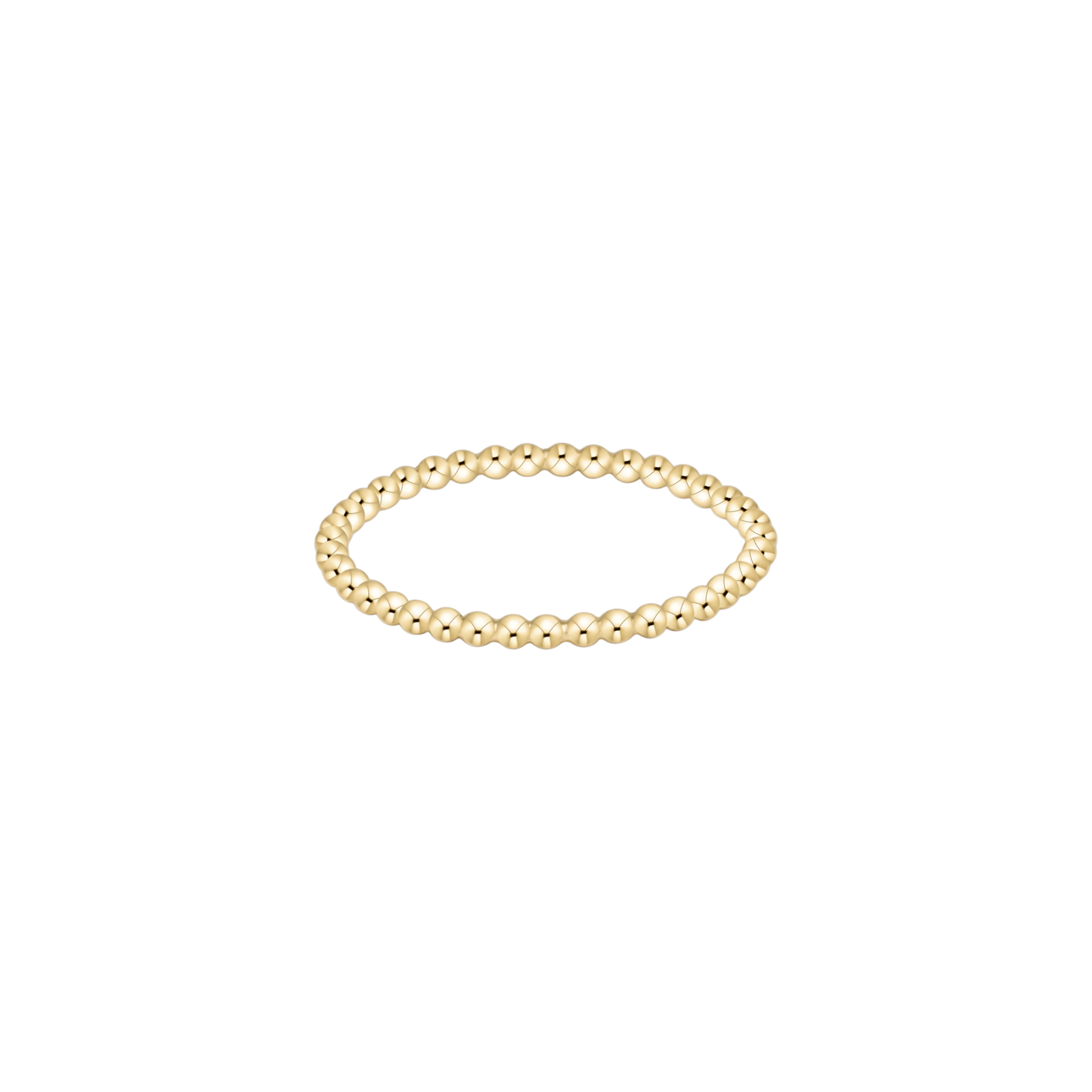 Classic Gold 1.5mm Bead Ring - Size 6