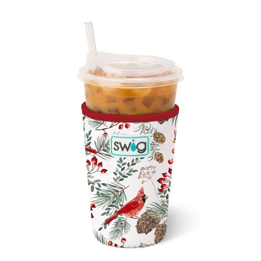 Winter Cardinals Iced Cup Coolie (Medium)