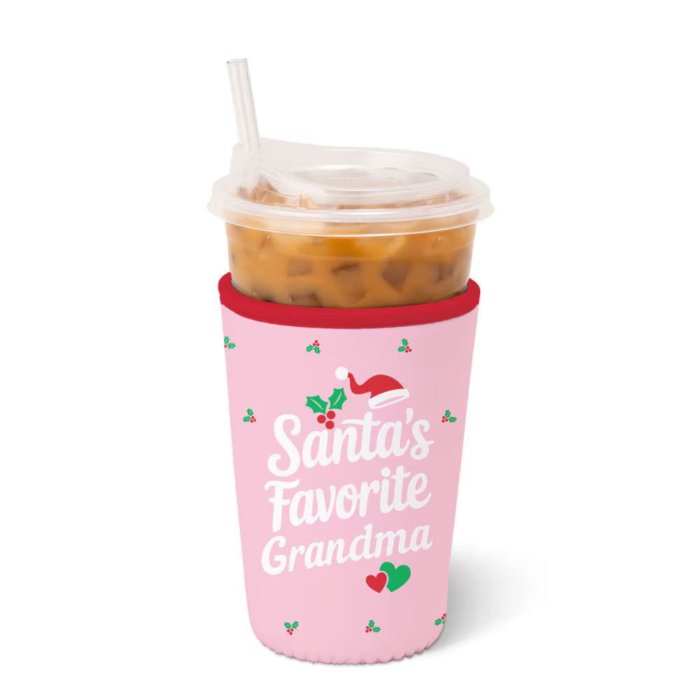 Santa's Favorite Grandma Iced Cup Coolie (Medium)