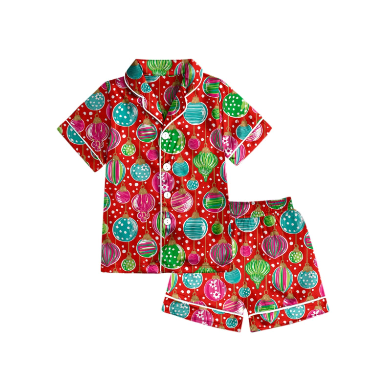 Lounge Short Set - Colorful Ornaments