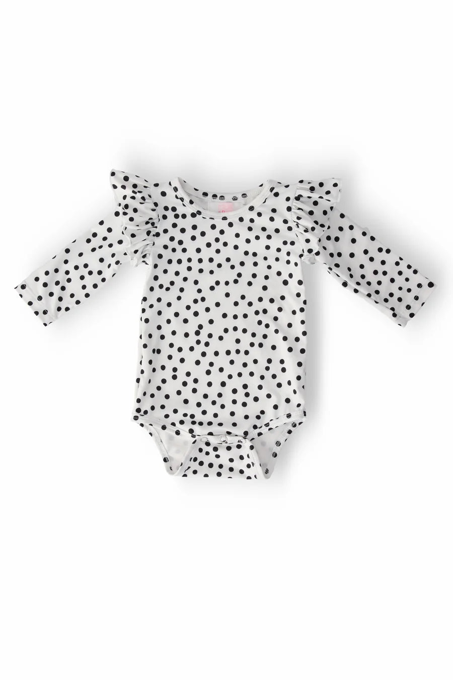 Scattered Dot L/S Flutter Bodysuit/ Tee
