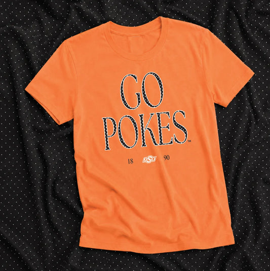 OK STATE 2026: Go Pokes Classic Polkadot (COMFORT COLORS SHORTSLEEVE)
