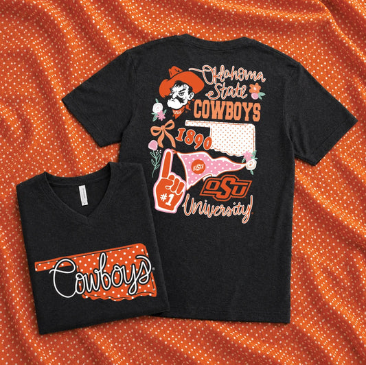 OK STATE 2026: OSU Storyboard 2026 (BLACK BELLA CANVAS VNECK)
