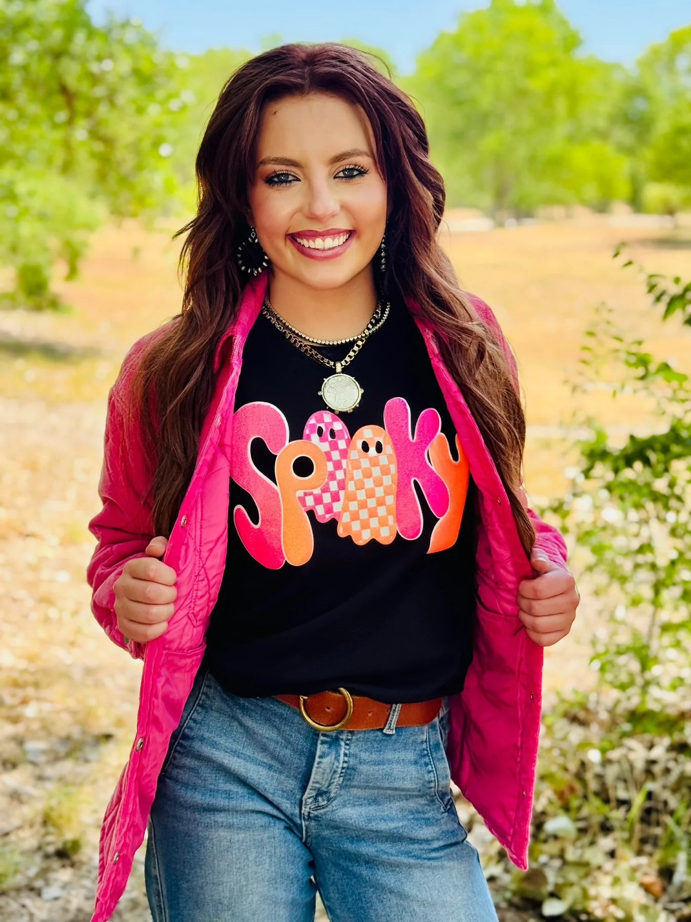 SPOOKY - Glitter Puff Tee