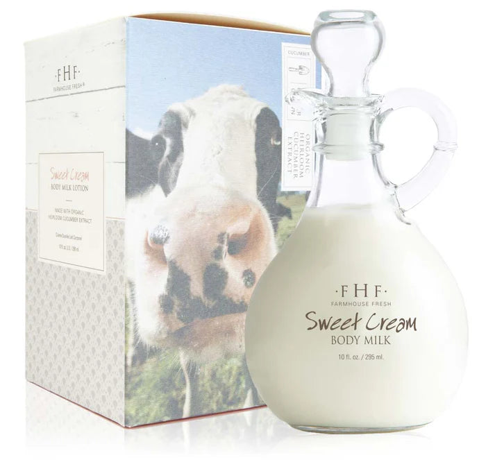 Sweet Cream Body Milk Lotion - Decorative Cruet