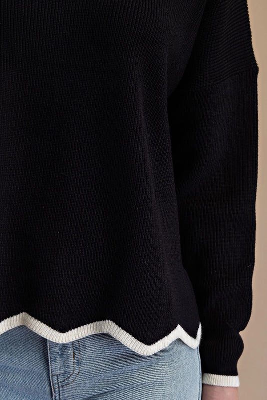 Wavy Hemmingway Sweater