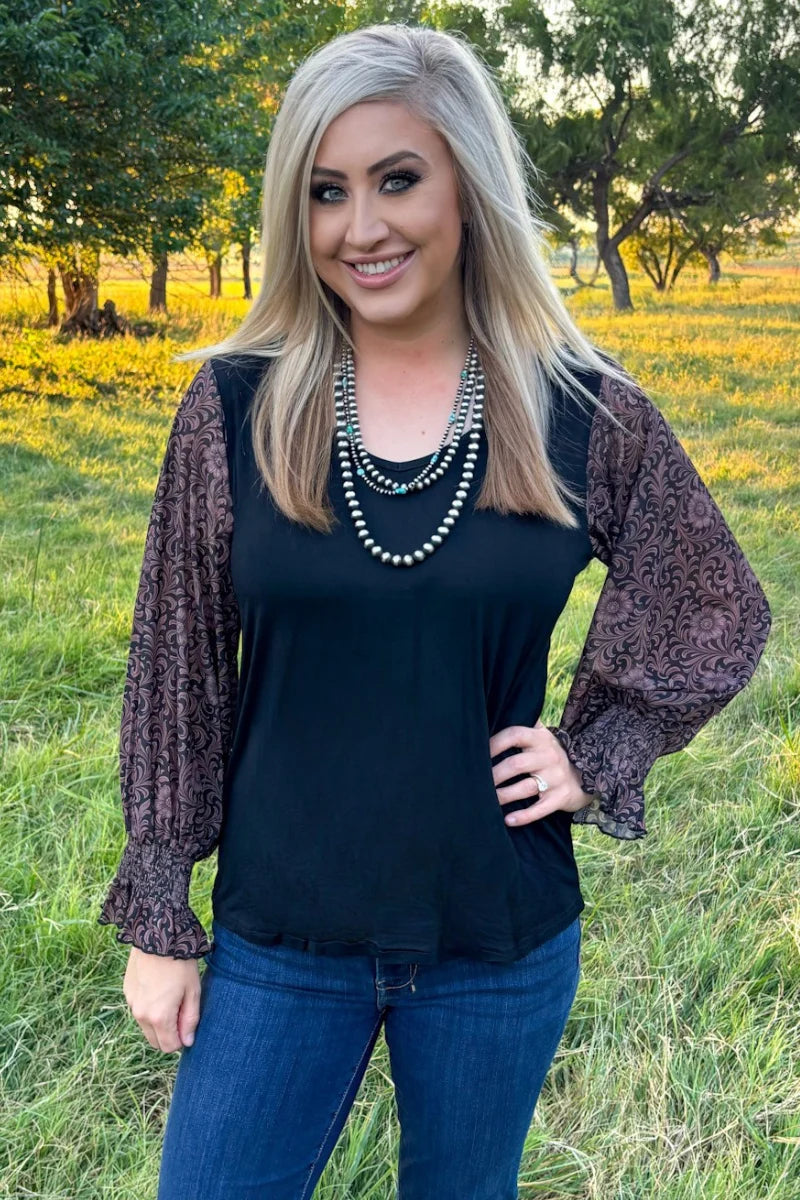 Dark Bloom Darling Top