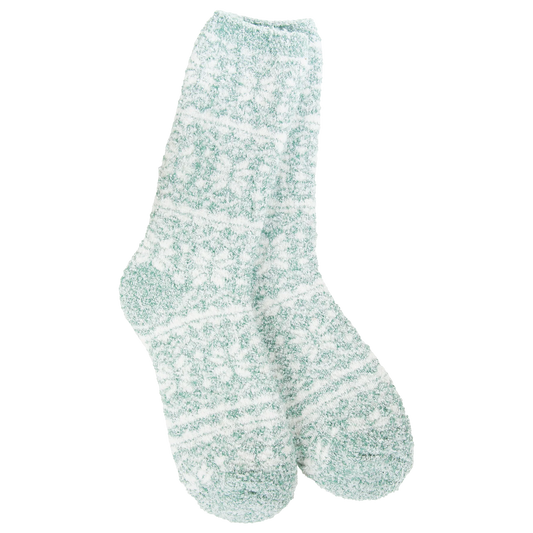 Fair Isle Green Winter Crew