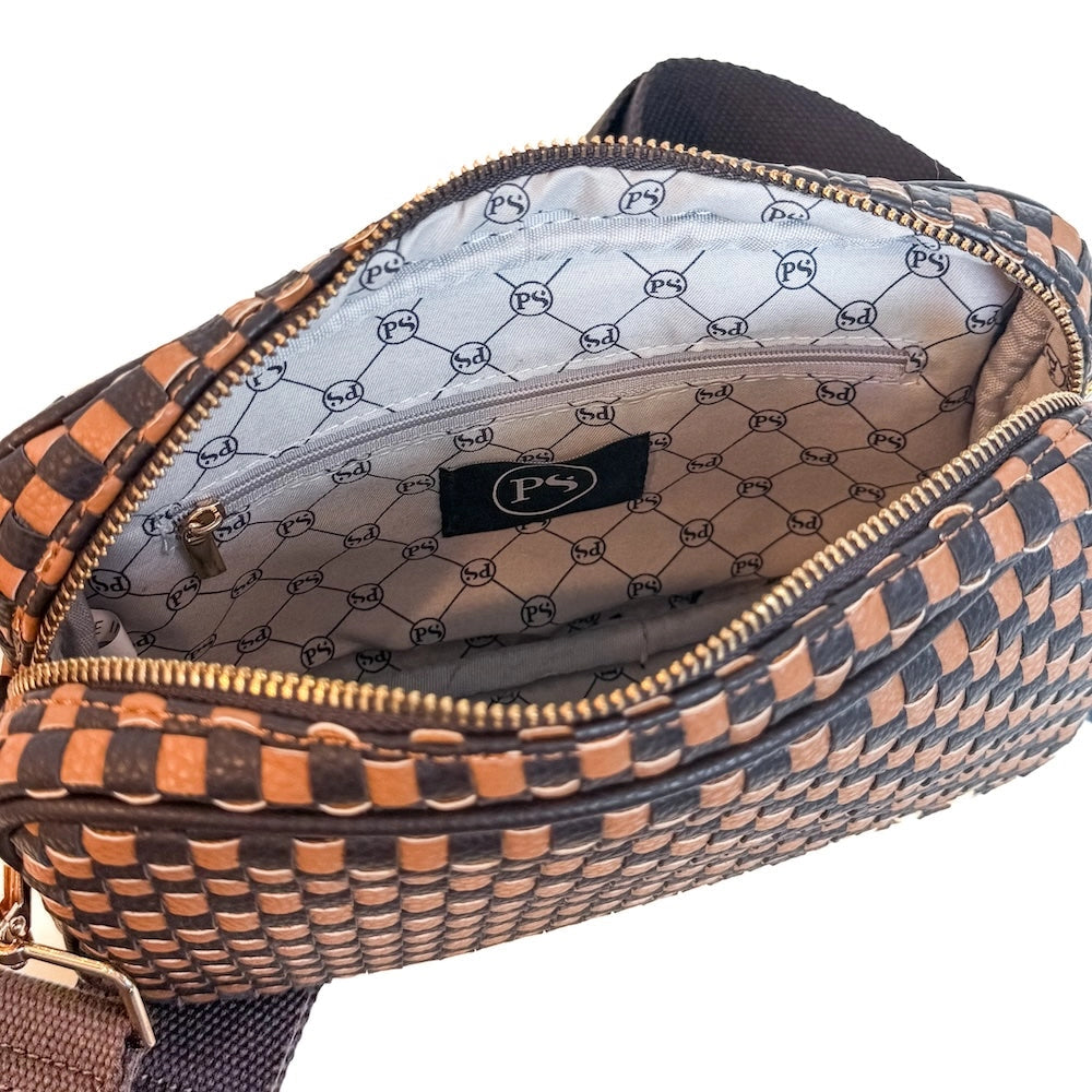 Woven Willow Camera Crossbody Bag