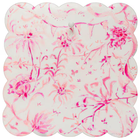 Scallop Pink Chinoiserie Board
