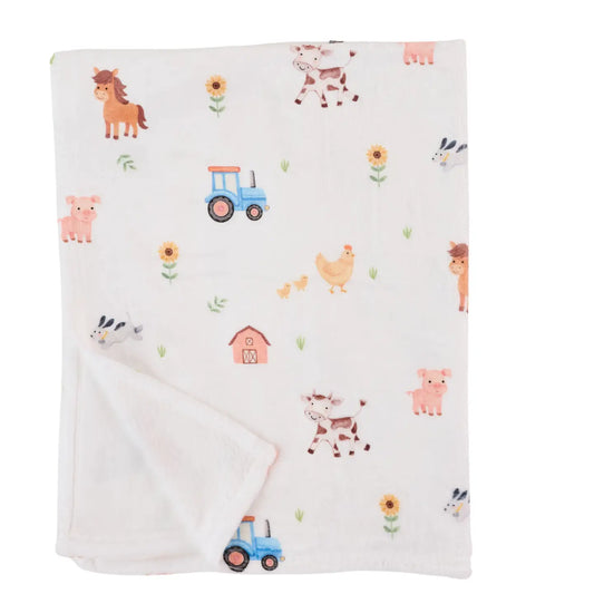 Farm Print Silk Touch Blanket